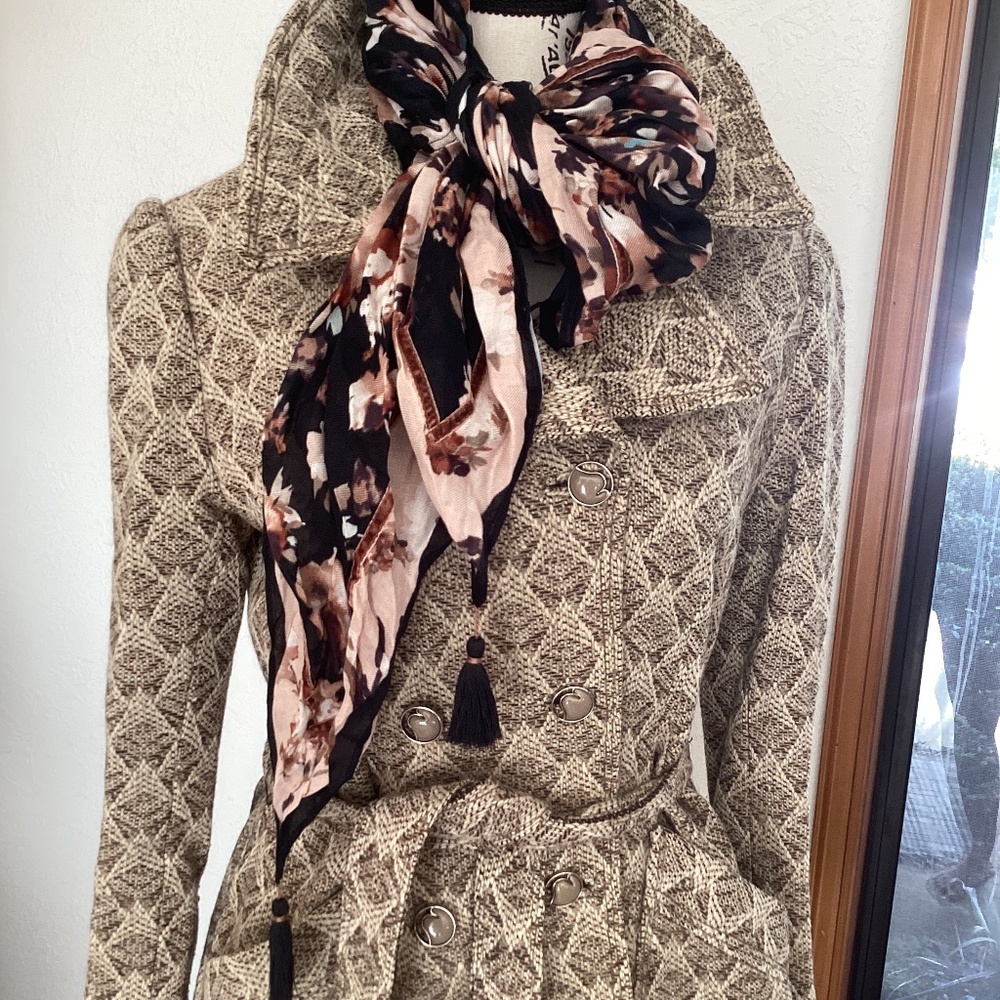 Vintage Handmade Wool Blend Unique Double Button Front Jacket🦋
